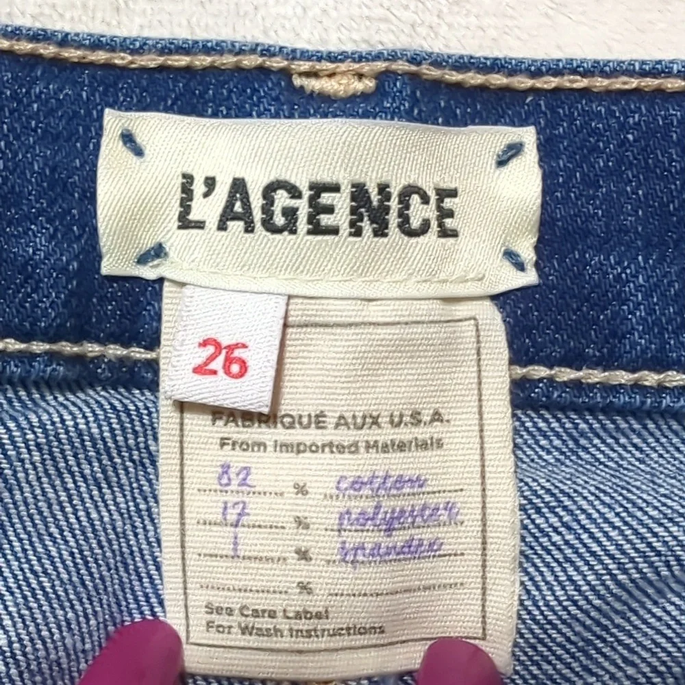 L'Agence High Rise Sada Cropped Jeans - Picture 7 of 10